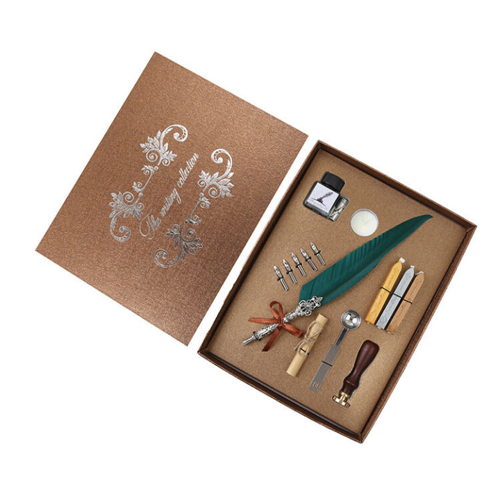 0%20Retro%20Calligraphy%20Feather%20Pen%20Ink%20Set%20Creative%20-%20Image%204