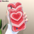 Jizetin for Realme C11 2021 / C20 C20A Back Cover Colorful Love Cream Wavy Edge Soft Silicone Phone Case. 