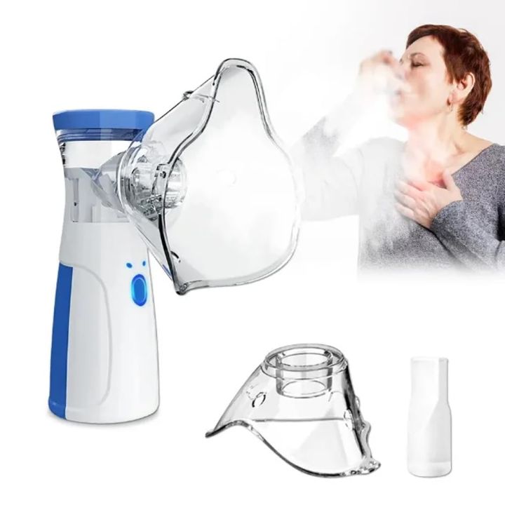 Portable Ultrasonic Rechargeable Mesh Nebulizer Machine Cool Mist Inhaler for Children and Adults( battery not included)