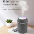 300ml Air Humidifier Portable Ultrasonic Colorful Light H2O Aroma Diffuser Cool Mist For Car Bedroom Home Purifier Humificador. 