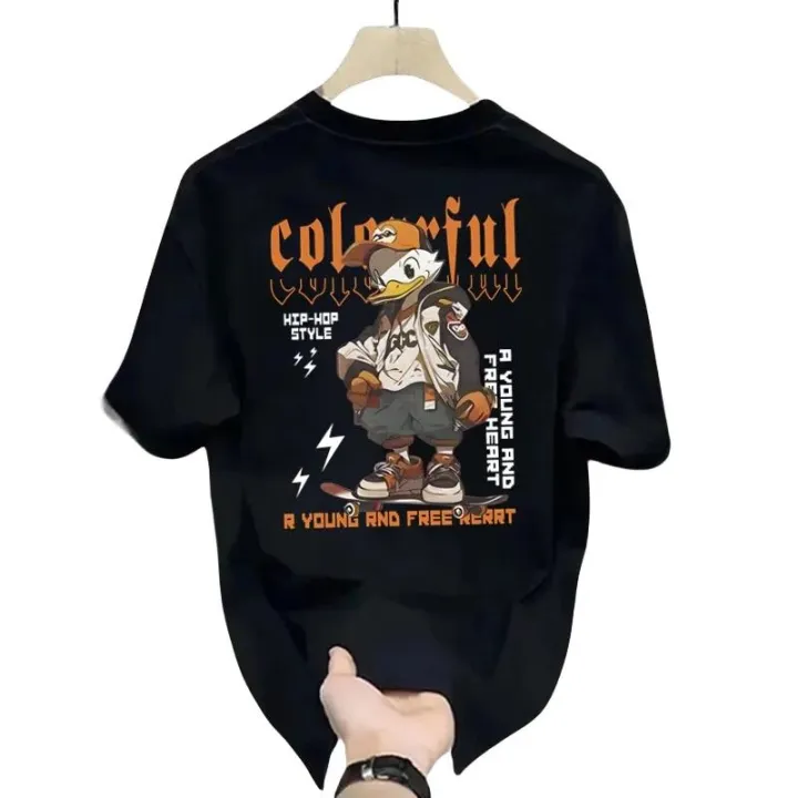 Bizarre%20Jojo%20Redtube%20T-Shirt%20Pattern%20Summer%20Short%20Sleeve%20Men's%20High%20Quality%20T-Shirt%20Thin%20Crew%20Neck%20Cotton%20Harajuku%20Adventure%20-%20Image%204