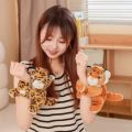 Christmas Gift Forest Animal Animal Slapping Wristband Koala Tiger Rabbit Leopard Slap Snap Wrap Kawaii Bracelet Hug Plush Hand Ring Kids Toys. 