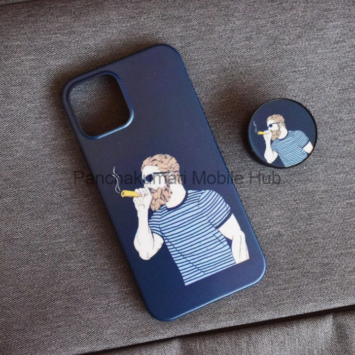 Oil Printed Case For Iphone 12 Pro Max (With Pop Socket) By Panchakumari Mobile Hub