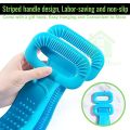 Silicone Back Scrubber for Shower: Bath Body Brush for Dead Skin Removal. 