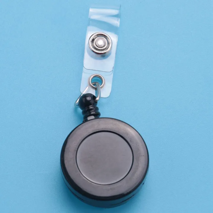 Sojhoop%205%20Pcs%20Badge%20Holder%20Retractable%20Reel%20YOYO%20Clip%20Snap%20Button%20ID%20Card%20Key%20Black%20-%20Image%204