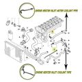 NAMUNY 2 PCS Engine Heater Inlet Water Coolant Pipe for E39 E46 11531705210 11537502525. 