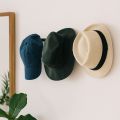 Practical Wall Mounted Hat Storage Rack Simple Modern Hat Hook Plastic Decorative Hook Closet Door. 