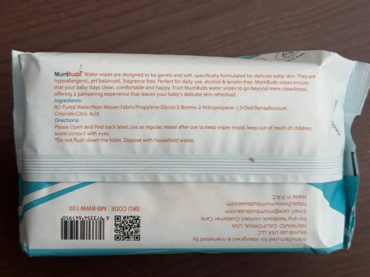 MumBuds%20USA%20Baby%20Water%20Wipes%20(100%20Pcs)%20%7C%20Gentle,%20Fragrance-Free%20&%20Alcohol-Free%20Baby%20Wipes%20%7C%20Ultra%20Soft,%20Hypoallergenic%20&%20Safe%20for%20Sensitive%20Skin%20-%20Image%202