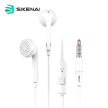 SIKENAI MX2 Flat-Ear Stereo Music Headset With Intelligent Noise Reduction Interface & High-Definition Call (3.5mm). 