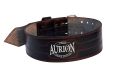 Aurion Gym Belt Premium Leather Weight Lifting Belt | Powerlifting Leather Gym Belt for Workout | Dead Lift Belt - Black. 