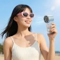 Portable High Speed Handheld Turbo Fan 199 Adjustable Gears Adjustable Speeds Mini Fan Rechargeable LED Display Small Electric Fan Summer Cooling. 