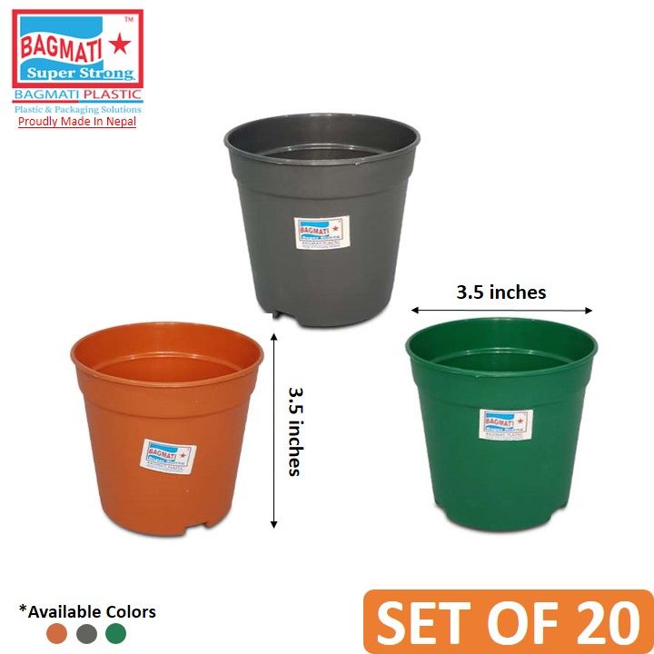 Bagmati Set Of 20 Planter 3.5 inch