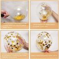 12  Inch Gold Confetti Balloons - 15 Pcs. 