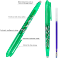 12 Pcs/Set Multi-Color Erasable Gel Pen 0.7mm Kawaii Pens Writing Drawing Tools Office School Supply Stationery 0.7mm. 