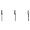 3X Tungsten Carbide Burr Double Cut Rotary Tool Die Grinder Bits,1/4 Inch Shank,for Wood Carving,Metal Working,Grinding. 