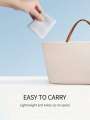 1pc Baby Silicone Bib Gray Solid Color Soft Waterproof Easy To Clean Food Grade Bpa Prevents Dirty Clothes BPA Free. 