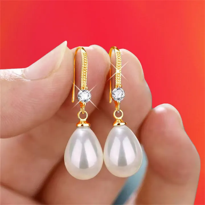Water%20Drop%20Earrings%20Imitation%20Pearl%20Earrings%20Dangle%20Earrings%20Women's%20Jewelry%20-%20Image%209