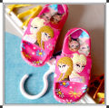 Anti-slip girls' shoes for girls toddlers princess Anna Elsa children's original innovative summer sandals cartoon shoes soft-soled slippers. 