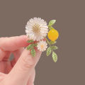 Fashion Small Daisy Flower Brooch Women Clothing Coat Jewelry Party Accessories Gift. 