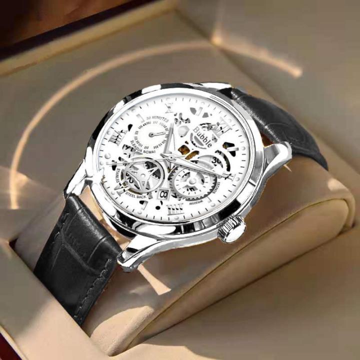 [hit product] Swiss Fully Automatic Movement Skeleton Non-Mechanical ...