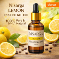 Nisarga Lemon Essential Oil 30ML | 100% Pure Aromatherapy Oil for Skin, Cleaning, Soap, Candle & Diffuser. 