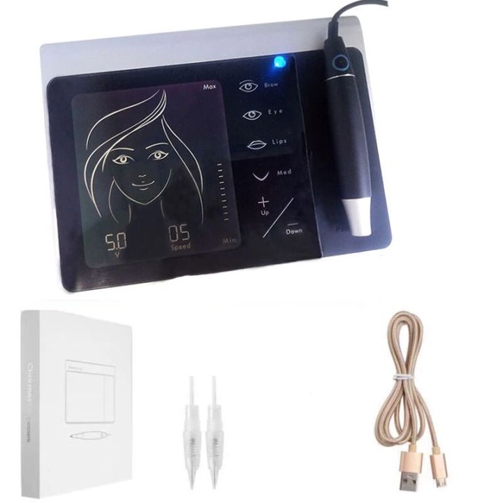 MQ PROFESSIONAL PMU Skin Machine Tool Set Semi Permanent Makeup Microblading Microshading For Lips & Eyebrows