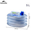 Naturehike Folding Collapsible Water Bucket With Tap For Picnic Hiking Trekking Camping Fishing. 