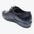 Black Leather Design Shoes Lace School Shoes For Girls - Fashion | Shoes For Girls | School Shoes | Leather Shoes |. 