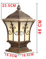 Large And Medium Size Antique Garden Gate Light Outdoor Column Lamp Antirust Waterproof Post / Pillar Table LED Lighting Lamps E27 Decoration Pillar Light By Bijulipasal. 