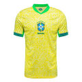 Neymar Jr 10 Printed Brazil Home AGrade 2024/2025 Football Jersey Set For Men | Copa America 2024. 