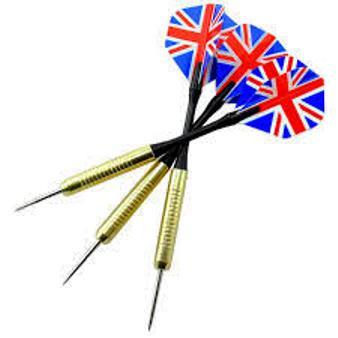 Dart Needle Pin Professional Genuine Anti Falling Metal Dart Pin - Gold / Black Pack of 3 Pcs