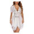 Combo Set of Nightwear Babydoll Lingerie Women's Babydoll Nightwear  Honeymoon Lingerie Babydoll Lace Sleepwear Free Size Black and White Color. 