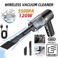 Durable Portable Wireless Car Vacuum Cleaner Dual Use Strong Suction Handheld Auto Vacuum 120W High Power Cordless Cleaner Car Cleaning Tool. 
