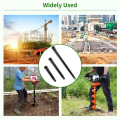 3PCS Auger Extension Drill Bits, 3/4In Shaft Earth Auger Drill Bit Extension, Garden Spiral Hole Drill Bit Extension Rod Easy Install Easy to Use. 