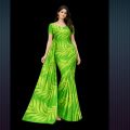Printed Saree for Women Fashionable Design Geogette Saree. 