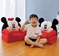 Three Layer Soft Plush Cushion Baby Sofa Seat Or Rocking Chair For Kids - Best Birthday Gift For Kids Fabric Sofa (Finish Color - Pink, Pre-Assembled). 