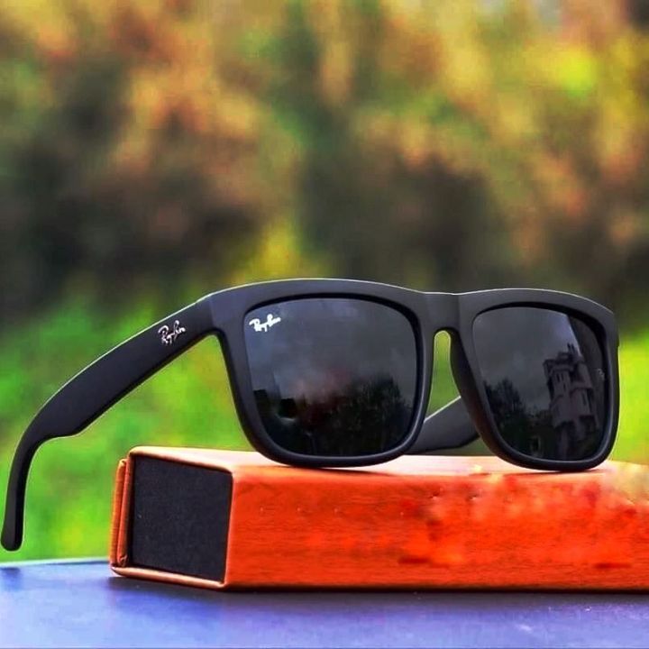 New%20Elegant%20Black%20Square%20Frame%20Men%20Sunglasses%20Ray-Ban%204169%20with%20UV400%20Protection%20and%20glass%20Lenses%20-%20Image%202