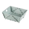 Folding Basket Collapsible Crates Cute Gifts Container Rectangle Bin Fruit Vegetable Holder Foldable Drain Basket for Kitchen,Bedroom. 