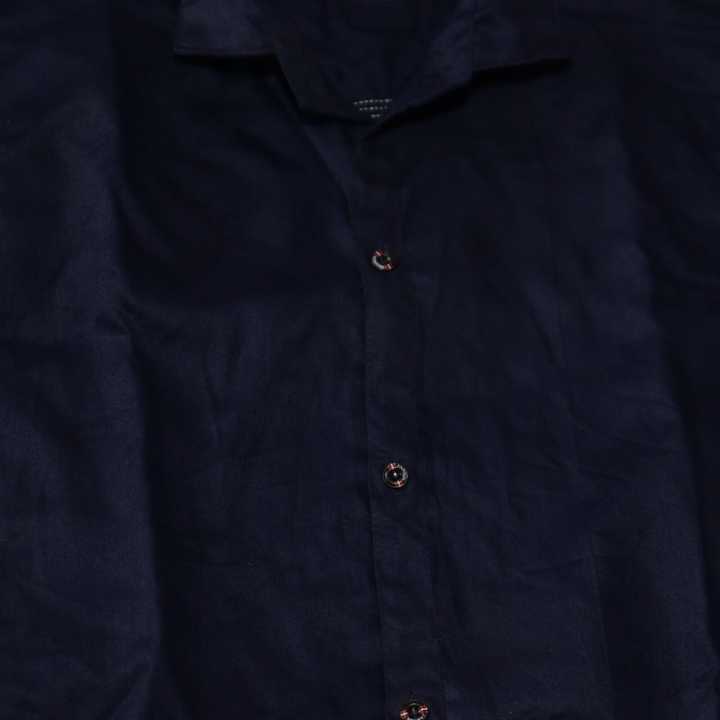 Navy%20Blue%20Color%20Plain%20Design%20Formal%20Shirt%20For%20Men%20-%20Image%203