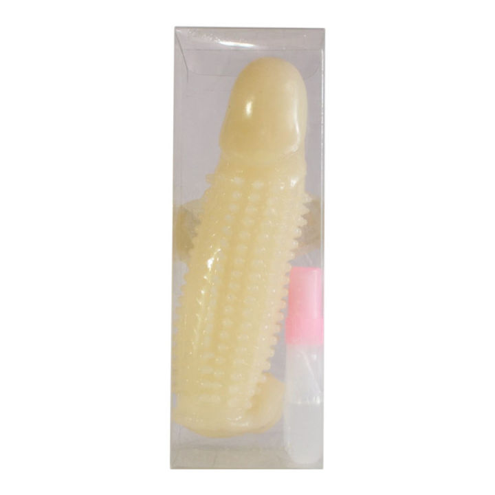 Cream%20Spiky%20Silicon%20Sleeve%20Reusable%20Condom%20For%20Men%20-%20Image%203