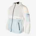 White/Sky Blue Color Side Zipper Pockets Design Wind Cheater For Men. 