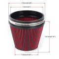 Fullhaodd Car Universal 6 Inch High Flow Intake Air Filter Car Engine Air Inlet 152mm Mushroom Style Car Modified Filter Parts,A. 