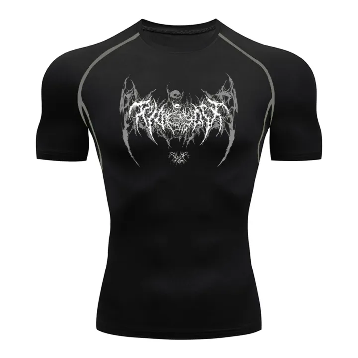 HOT%20Printed%20Compression%20Shirt%20For%20Men%20Short%20Sleeves%20Gym%20Rash%20Guard%20Jogging%20Fitness%20Muscle%20Wear%20Shirt%20Athletic%20Clothes%20Tops%20Summer%20-%20Image%205