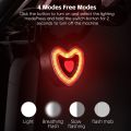 New Type-C Charging Smart Brake Sensing Bike Taillight IPX6 Waterproof Vibration Wake-Up Bicycle Rear Light 4 Lighting Modes Bicycle Tail Light Bicycle Accessories. 