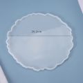 JINMY 2X DIY Crystal Epoxy Mold Compote Swing Table Round Lace Coaster Table Decoration Silicone Mold. 