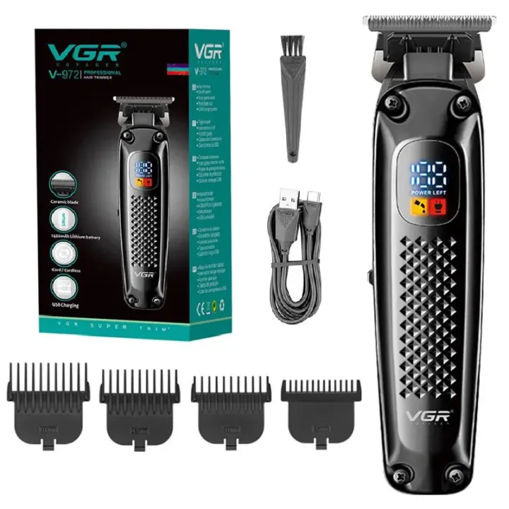 VGR%20V%20972%20Sculpting%20Hair%20Trimmer%20LCD%20Digital%20Display%20Electric%20Rechargeable%20Electric%20Clipper%20-%20Image%203
