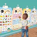 Toddler Kids Gifts Interactive Wall Chart Preschool Posters Educational Charts Early Education Number Wall Map Baby Enlightenment Alphabet Wall Chart Pinyin Wall Chart Audio Wall Chart Baby Learning Toys. 
