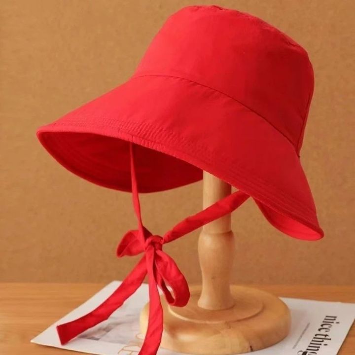 Casual%20Breathable%20Lace-up%20Sunshade%20Hat%20Thin%20UV%20Protection%20Wide%20Brim%20Fisherman%20Hat%20Solid%20Color%20Cloth%20Bucket%20Cap%20Outdoor%20-%20Image%208