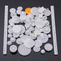 75Pcs Type PC Crown Gear Single Double Reduction Worm Small Parts DIY Gear For Robot Smart car. 