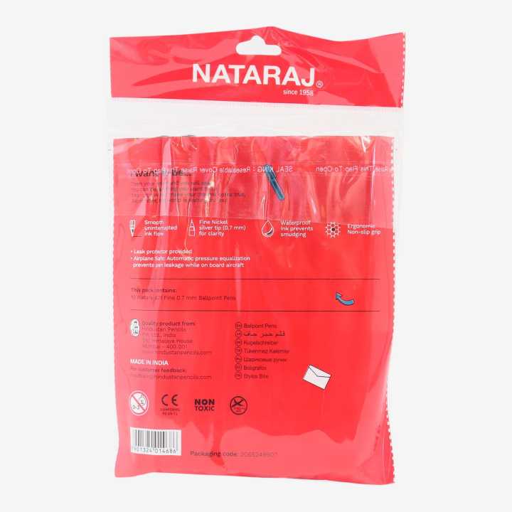 Nataraj%20Fine%20Ball%20Point%20Pens%20Smooth%20Writing%20(Black%20Ink%20)%20Pack%20Of%2010%20-%20Image%203
